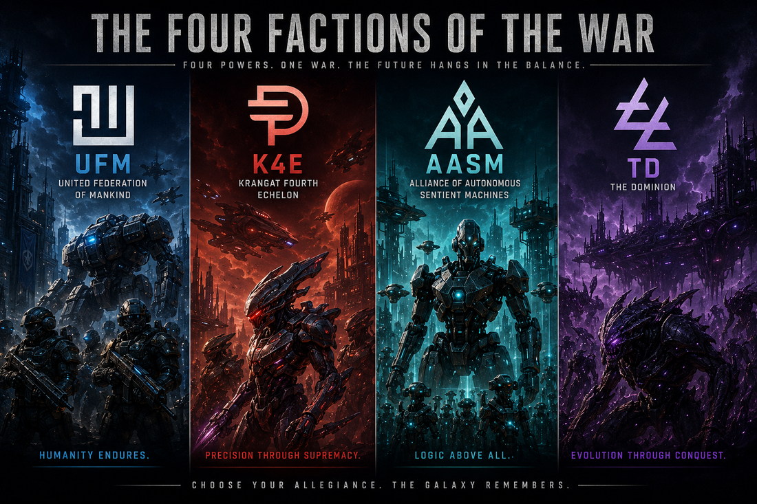 THE FOUR FACTIONS OF THE WAR