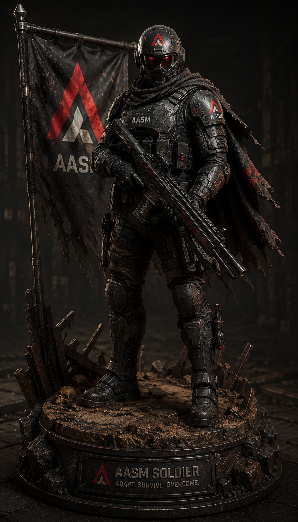 Mektropolis AASM Adaptive Assault Unit Statue — Collector Edition