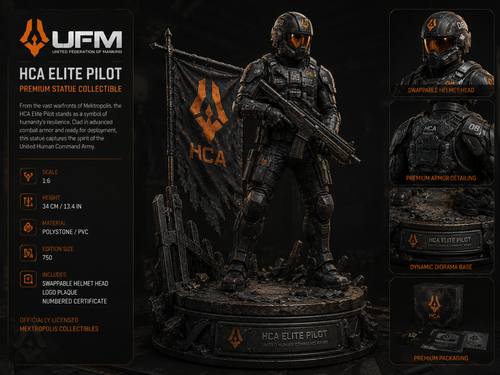 Mektropolis UFM HCA Elite Pilot Statue — Collector Edition